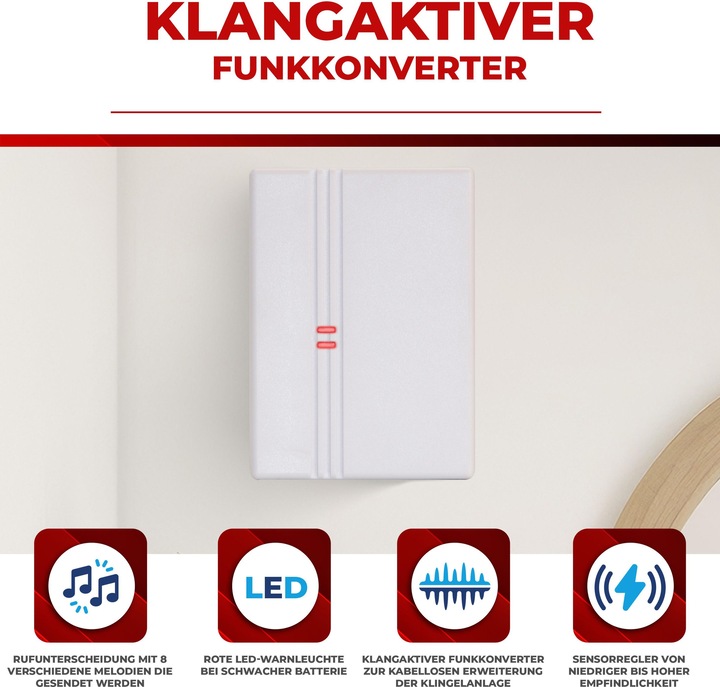 Produktbild Heidemann HX Funkkonverter drahtlos (Klingelerweiterung) (Funk)