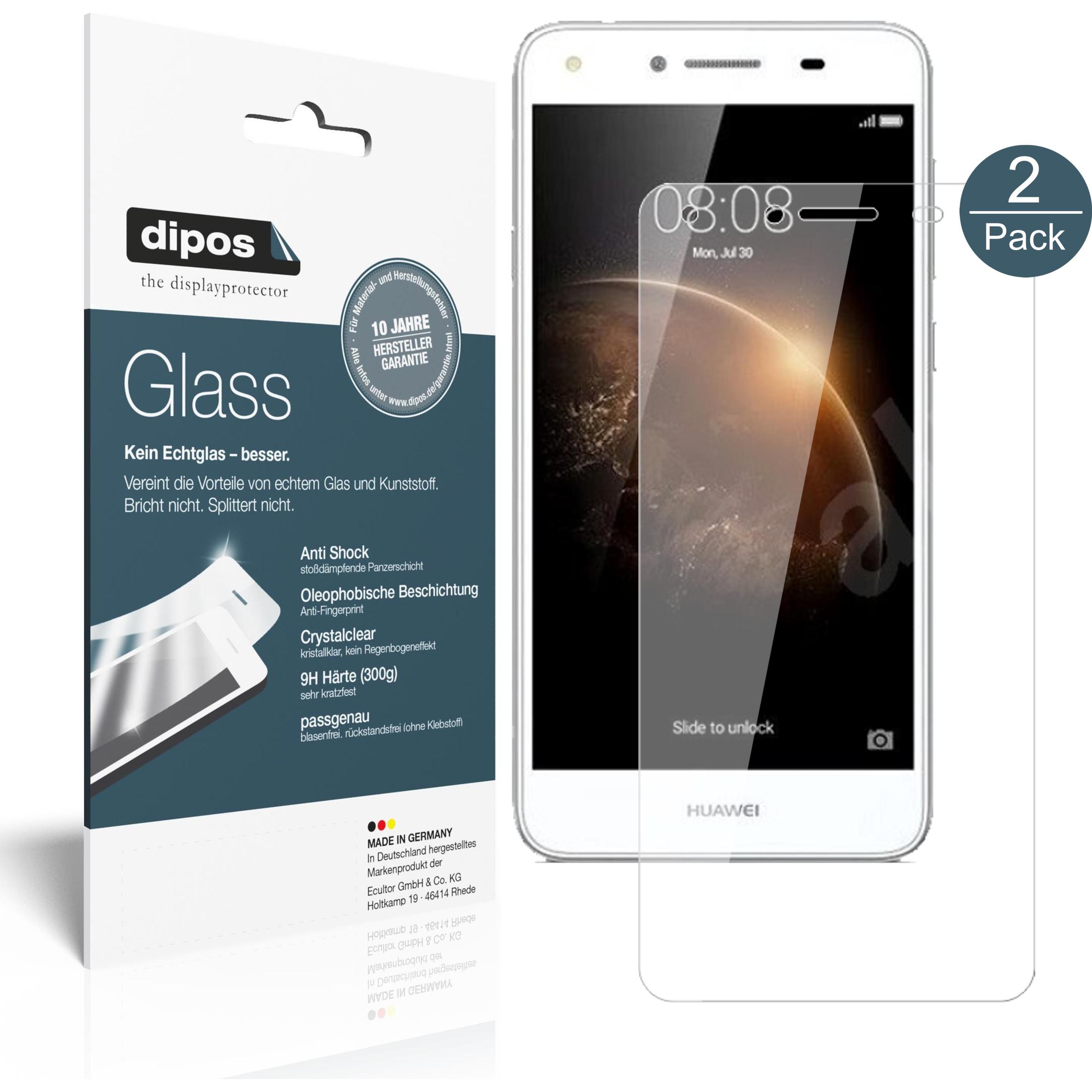 Dipos Displayschutz Anti-Shock (1 Stück, Huawei Y6 II Compact), Smartphone Schutzfolie, Transparent