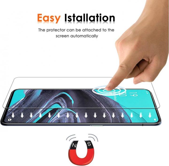 PELLICOLA VETRO TEMPERATO CURVO PER OPPO RENO 6 PRO 5G PROTEZIONE TOTALE 3D 9D e