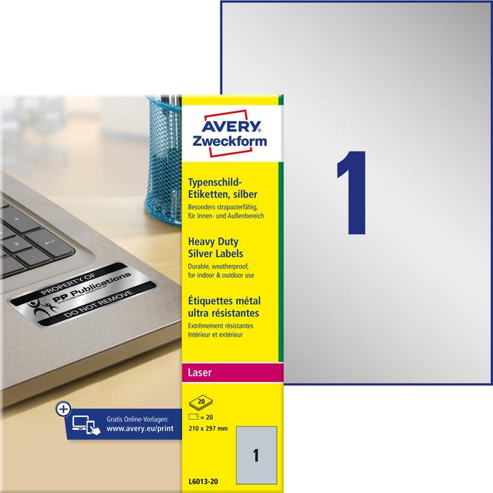 Produktbild Avery Typenschild-Etiketten