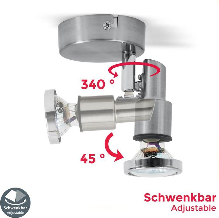 Actual product image B.K.Licht Ceiling lights (400 lm, GU10)