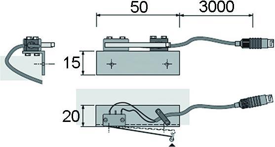 Halemeier Switch-on screw-on door contact SafetyBox mains voltage (1 pcs.)