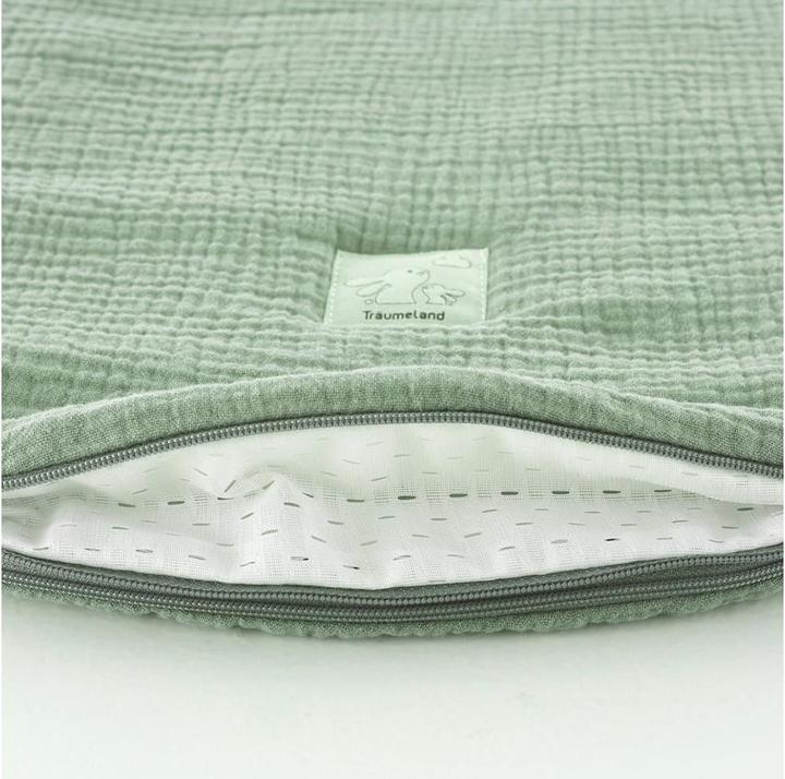 Produktbild Träumeland Liebmich Musselin Ganzjahresschlafsack (56 cm, 2.5 TOG, Ganzjahr)