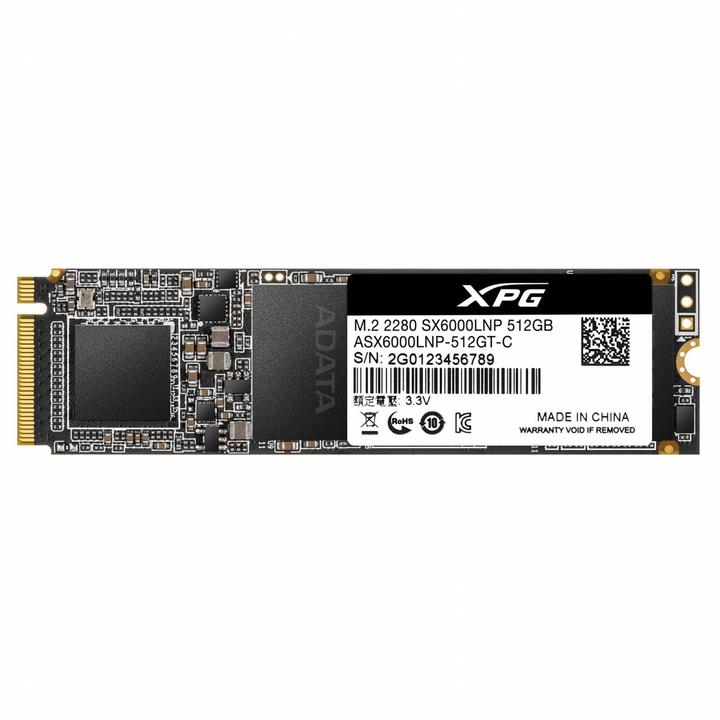 Actual product image Adata XPG SX6000 Lite (512 GB, M.2 2280)