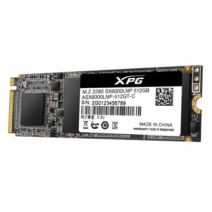 Actual product image Adata XPG SX6000 Lite (512 GB, M.2 2280)