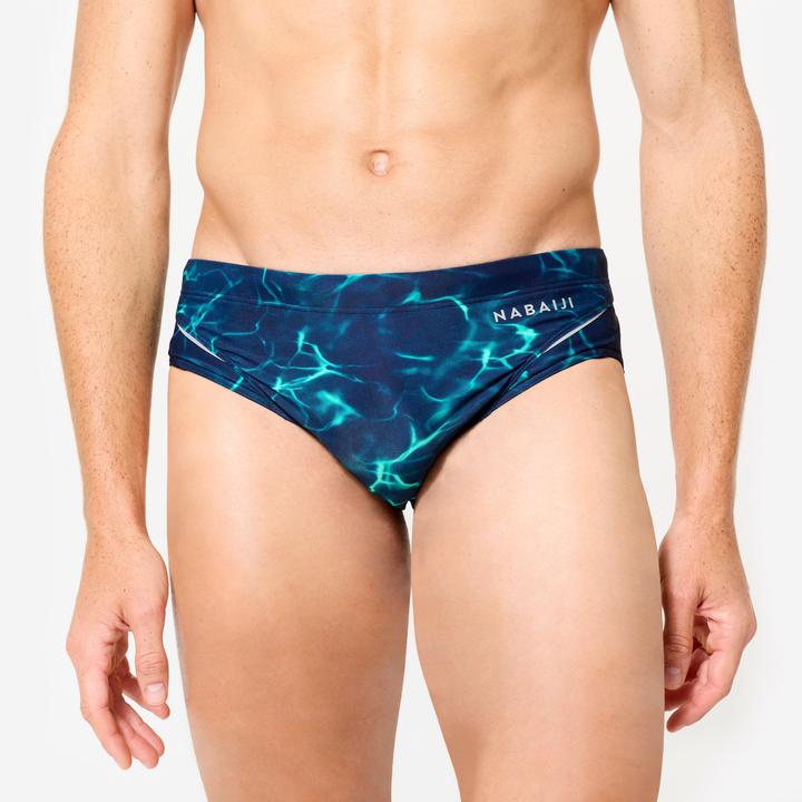 Produktbild Nabaiji Badehose Slip Herren - 900 Tiare blau/grün (44)