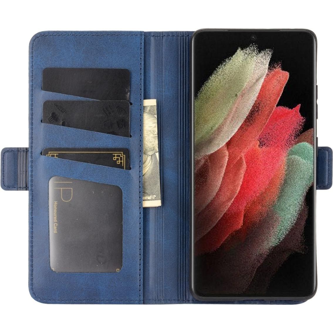 Thumbnail - Screenguard Samsung Galaxy S21 Ultra CardLounge Lederhülle (Samsung Galaxy S21 Ultra), Smartphone Hülle, Blau