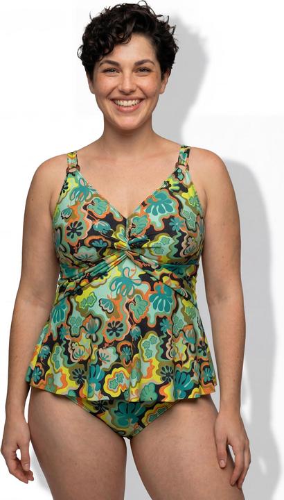 Produktbild Ulla Popken Tankini, Boho-Muster, Softcups, Träger verstellbar, recycelt (42)