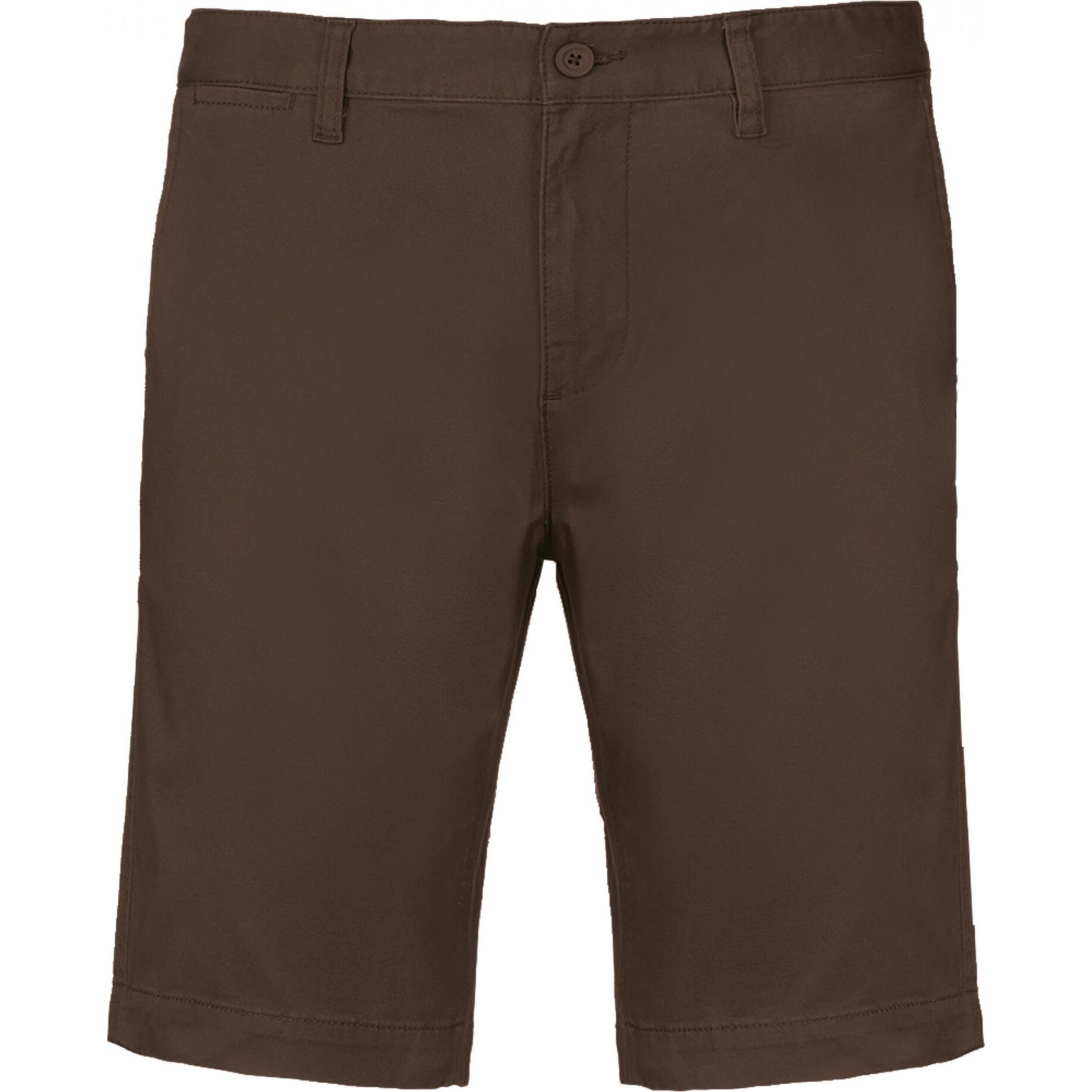 Kariban, Herren, Shorts, Chino Shorts, Braun, (38)