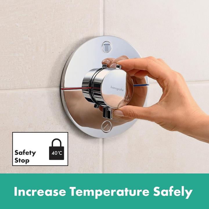 Produktbild hansgrohe HG Thermostat ShowerSelect Comfort S UP, Fertigset 2 Verbraucher verchromt