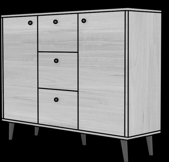 Immagine prodotto ADRK Furniture Besa (120 x 35 x 93 cm)