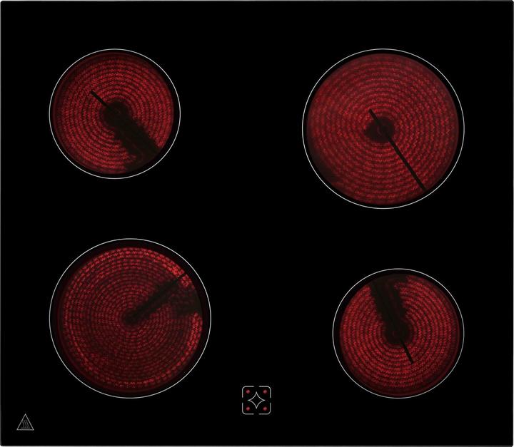 Produktbild Exquisit Einbauherdset EHE246-020SET, schwarz,Ober+Unterhitze (59.50 cm, Elektrokochfeld)