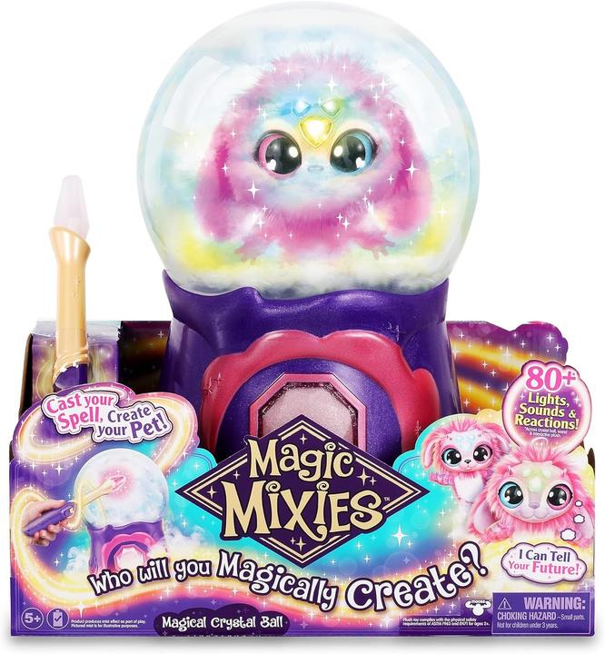 Magic mixies Interactive Magical Crystal Ball with Light, Mist, Sounds, and Plush Toy