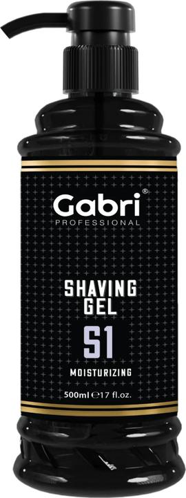 Gabri Professional Shaving Gel S1 – Trasparente e Idratante (500 ml) (500 ml, Gel da barba)