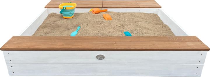 Image du produit Axi Bac à sable Evy avec bassin et espace de rangement Blanc/brun