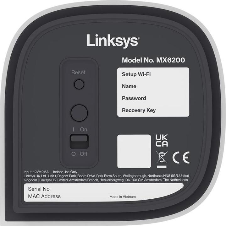 Actual product image Linksys VELOP MX6200 AXE5400 2PK
