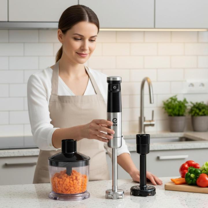 Produktbild Eurel Akku Stabmixer-Set mit Zubehör