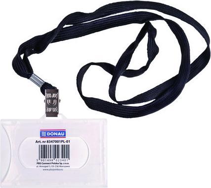 Actual product image Donau Name badge holder, with clip, hard, clear