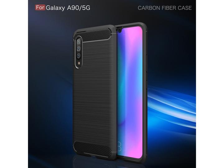 Image du produit Screenguard Samsung Galaxy A90 5G Housse Carbon Brushed Soft TPU (Samsung Galaxy A90 5G)