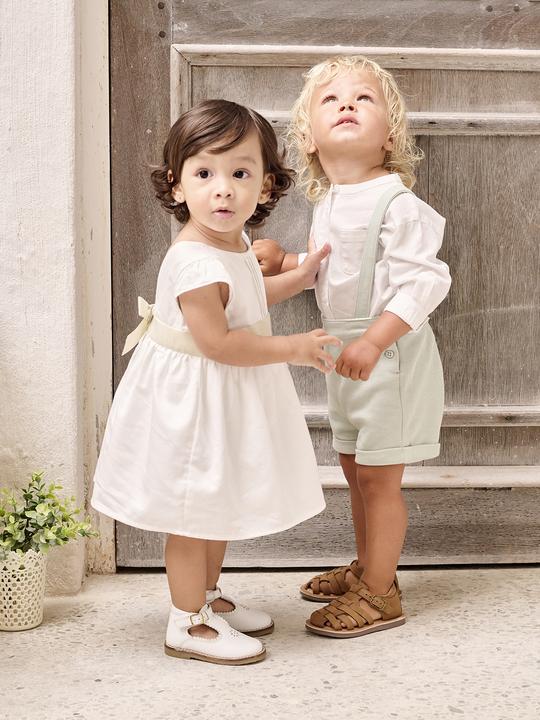 Actual product image Vertbaudet Mädchen Baby Festkleid mit Schleife hinten (68)