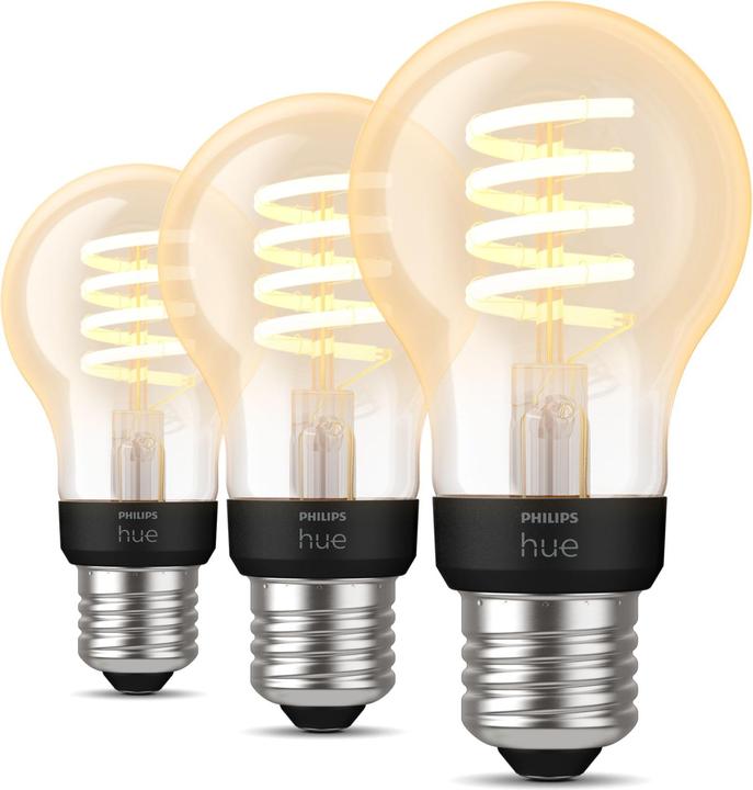 Philips Hue E27 - Filament lamp (E27, 7 W, 550 lm, 3 x, G)