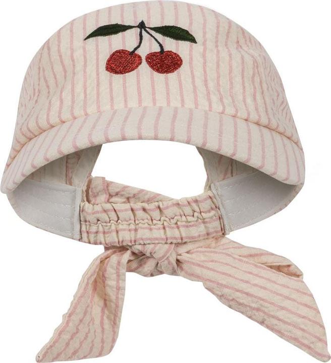 Actual product image Konges Slojd Ellie SchleifenCap Peony Stripe
