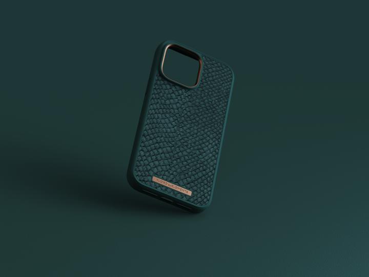 Immagine prodotto Njord Custodia rigida Salm.Leather Magsafe verde (Apple iPhone 14 Pro Max)