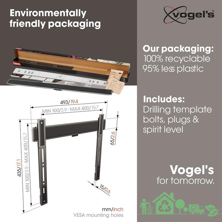 Image du produit Vogels TVM 5405 (Mur, 75 kg, 32" - 77")
