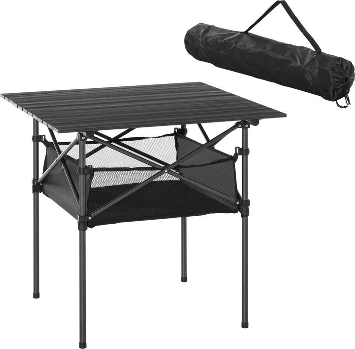 Actual product image Outsunny Camping table with storage bag and mesh bag