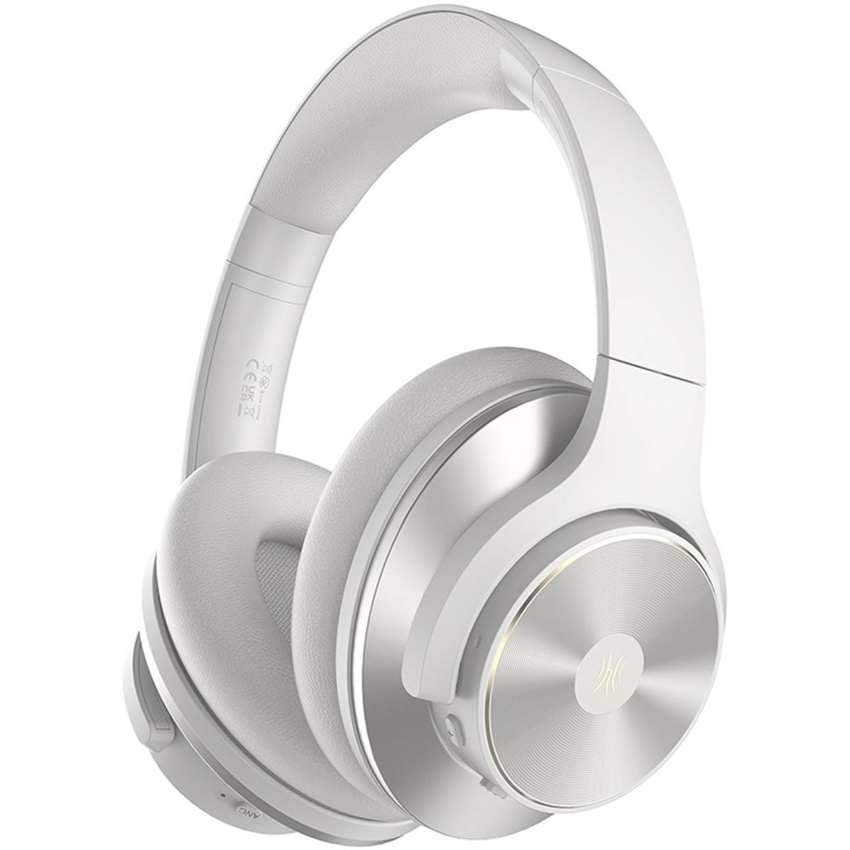 OneOdio A10 White (ANC, 50 h, Cablato, Senza fili), Cuffie, Bianco, Argento