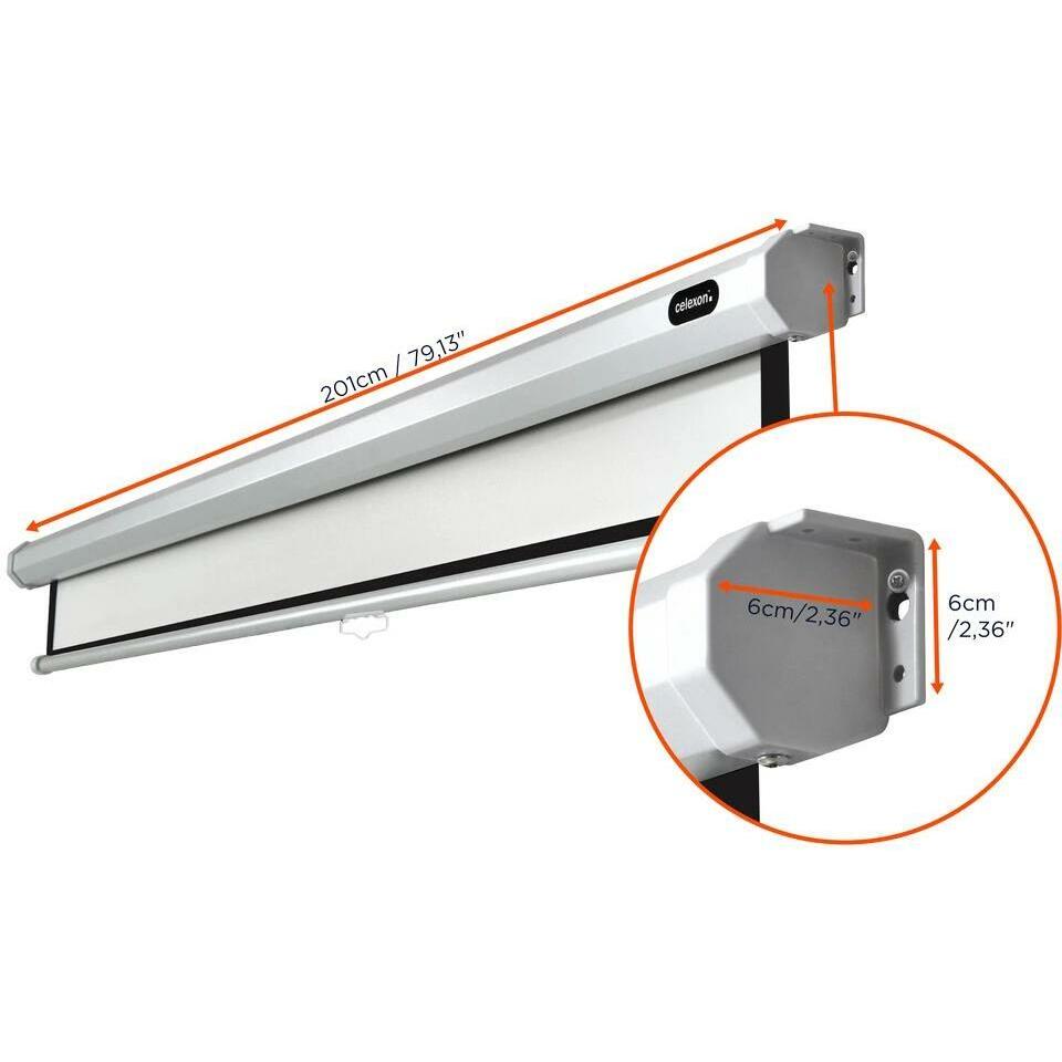 Thumbnail - Celexon Rollo Economy, Leinwand, 4:3 (82.28", 4:3), Leinwand, Weiss