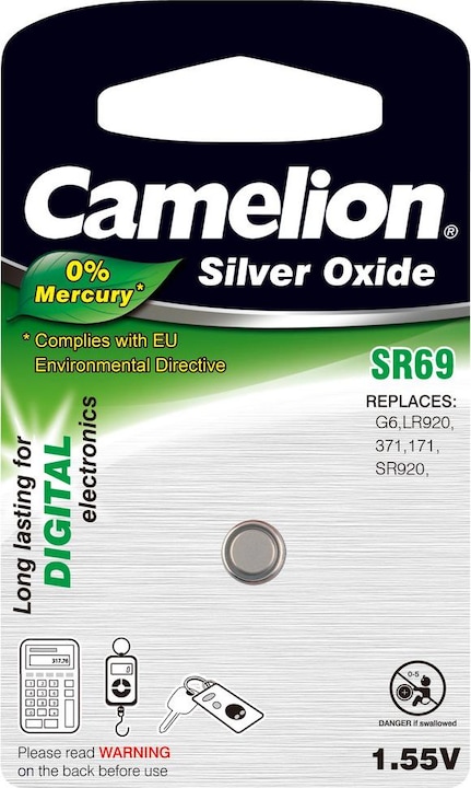 Actual product image Camelion Battery SR69 Silver Oxide ( 1 piece) (1 pcs., SR69, 30 mAh)