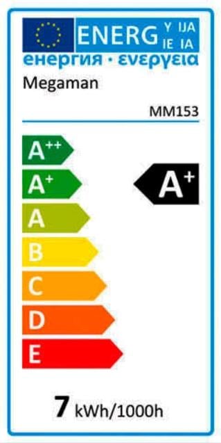 Energie-Label Megaman LED-Pflanzenlampe (E27, 8.50 W, 1 x, E)