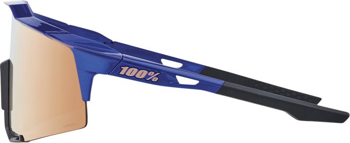 Actual product image 100% Glasses Speedcraft Tall Gloss Cobalt Blue-HiPE (gloss cobalt blue, hiper copper mirror)