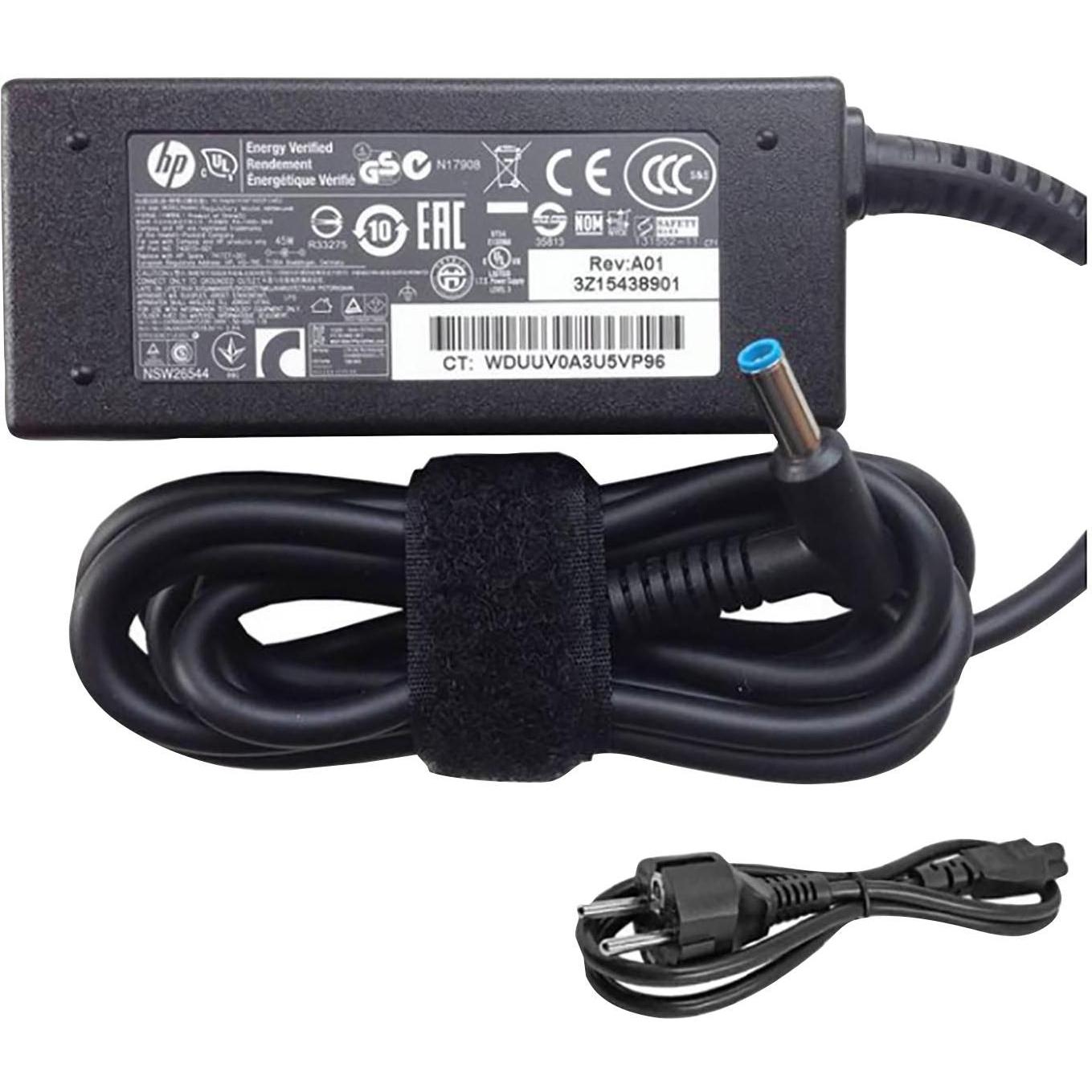 HP Smart AC Adapter (45 W), Notebook Netzteil, Schwarz