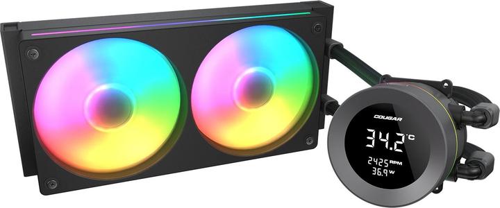 Produktbild Cougar CPU Wasserkühlung Poseidon Vistek 240, ARGB, Schwarz