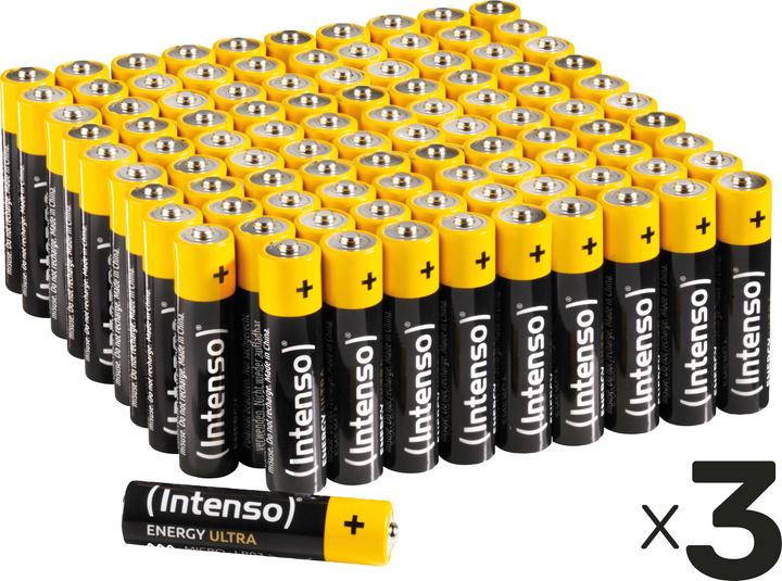 Produktbild Intenso Micro-Batterie-Set Energy Ultra, AAA LR03, 300 Stück (300 Stk., AAA / LR03 / Micro / R03 / AM4 / MN2400 / KR03)