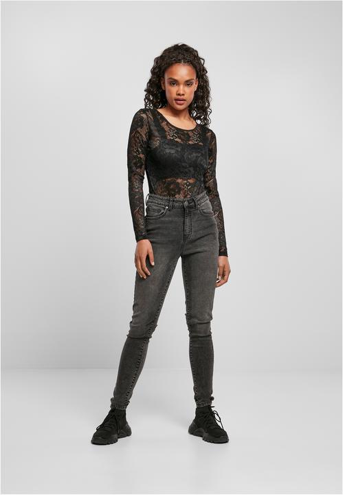 Actual product image Urban Classics Ladies Lace Longsleeve Body (XXL)