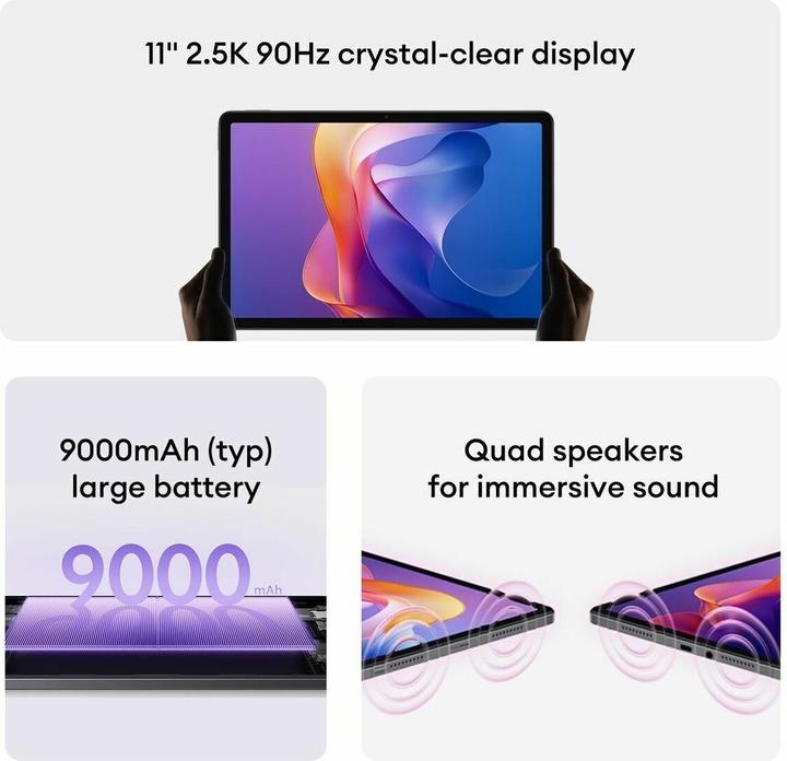 Actual product image Xiaomi Redmi Pad 2 (4G, 11", 128 GB, Graphite gray)