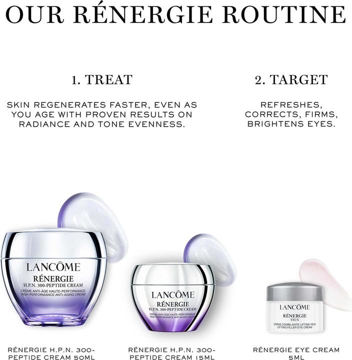 Image du produit Lancôme Rénergie 50ml + Cream15ml+5ml Eye Set H25 (Kit de soins du visage)