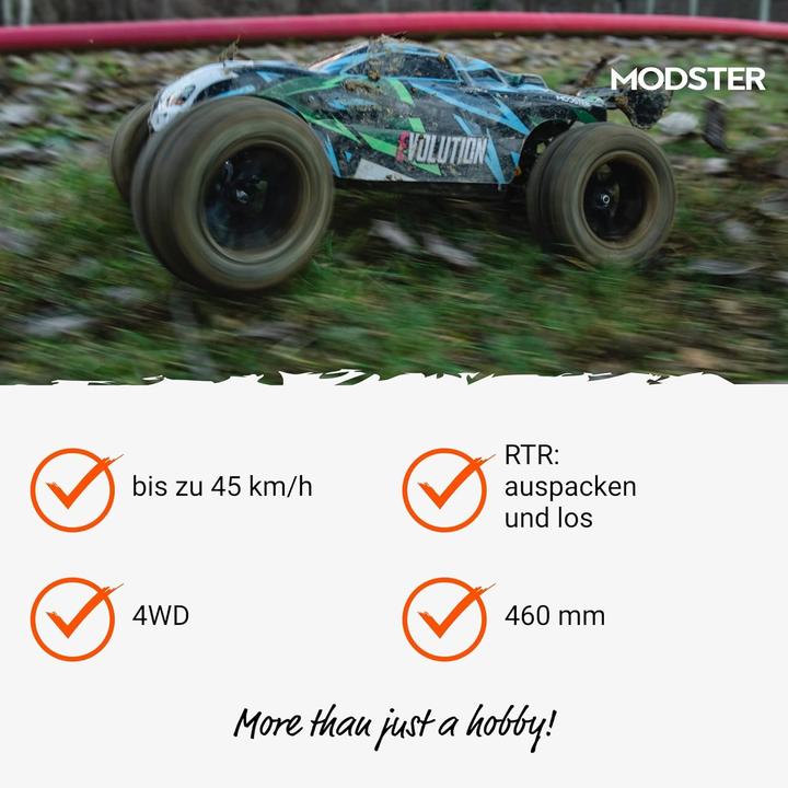 Produktbild Modster Evolution X Brushless Monster Truck 1/10 RTR 4WD (RTR Ready-to-Run)