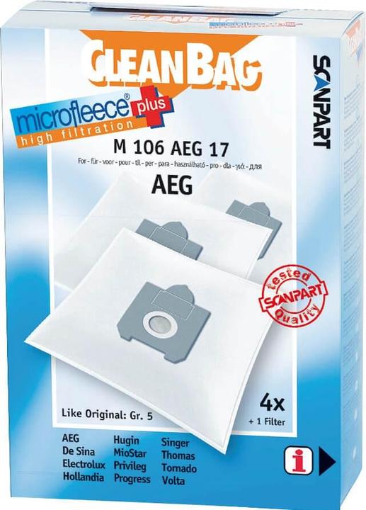 Produktbild Cleanbag M 106 AEG 17 (4 x)