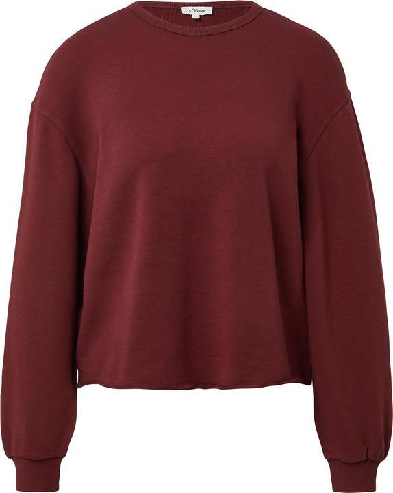 Produktbild s.Oliver Sweatshirt Verkürztes Sweatshirt mit Rollsaum (32)