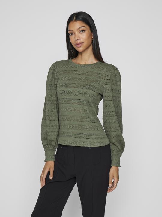 Actual product image Vila Round neck top with long sleeves (L)