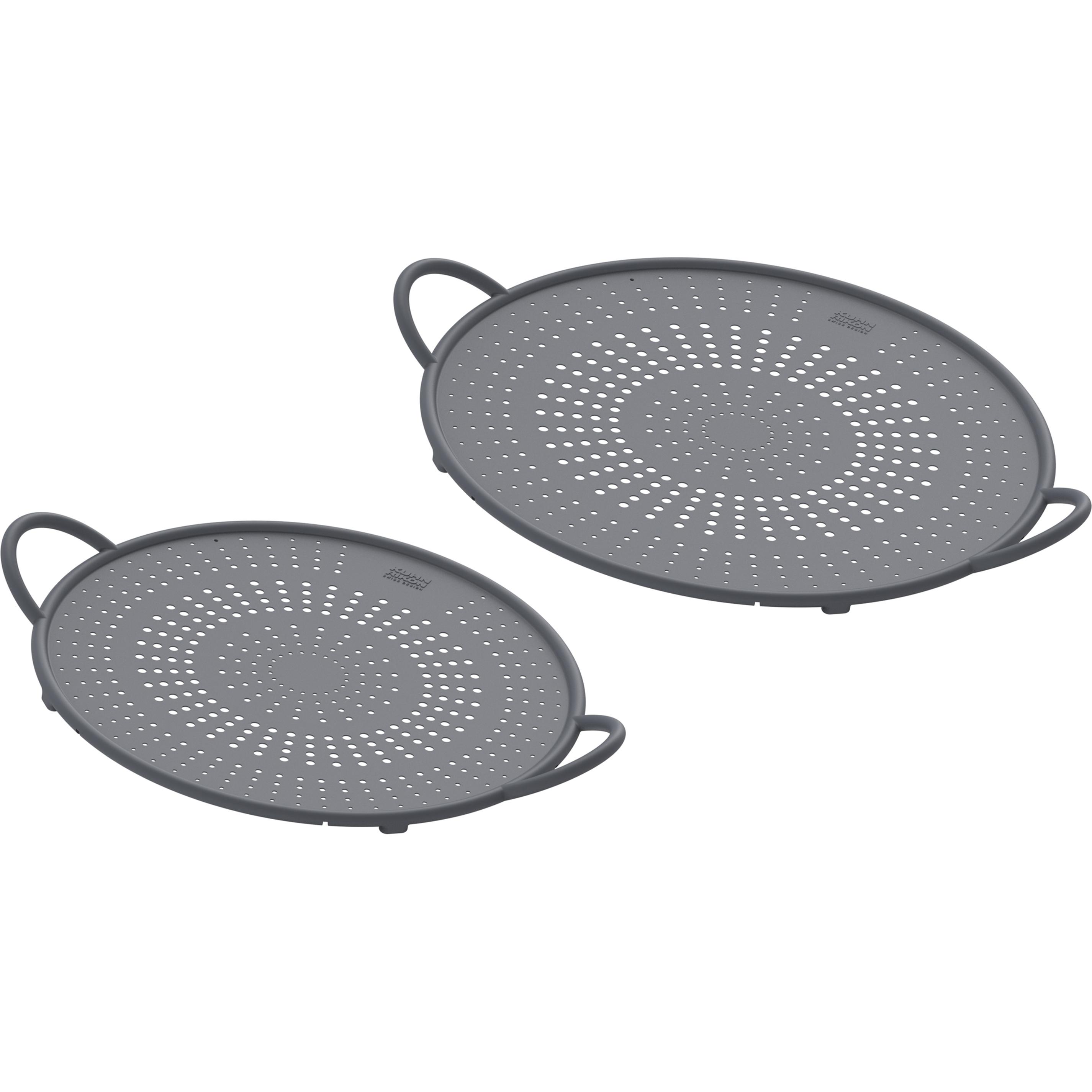 6x Kuhn Rikon Spritzschutz Set, Zubehör Kochgeschirr, Grau