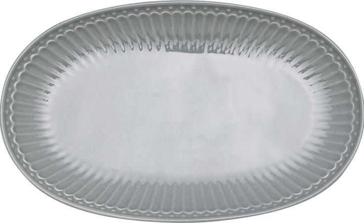Produktbild Greengate Alice Teller oval stone grey 23 cm (1x)