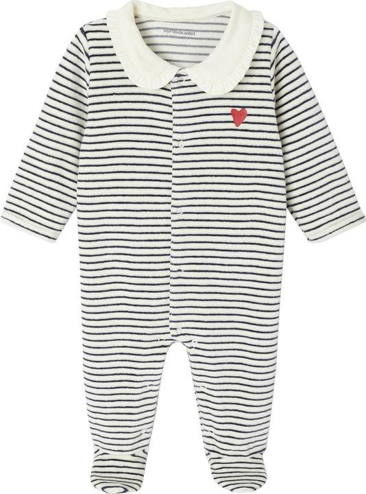 Produktbild Vertbaudet 3er-Pack Baby Samt-Strampler, Herzen (74)