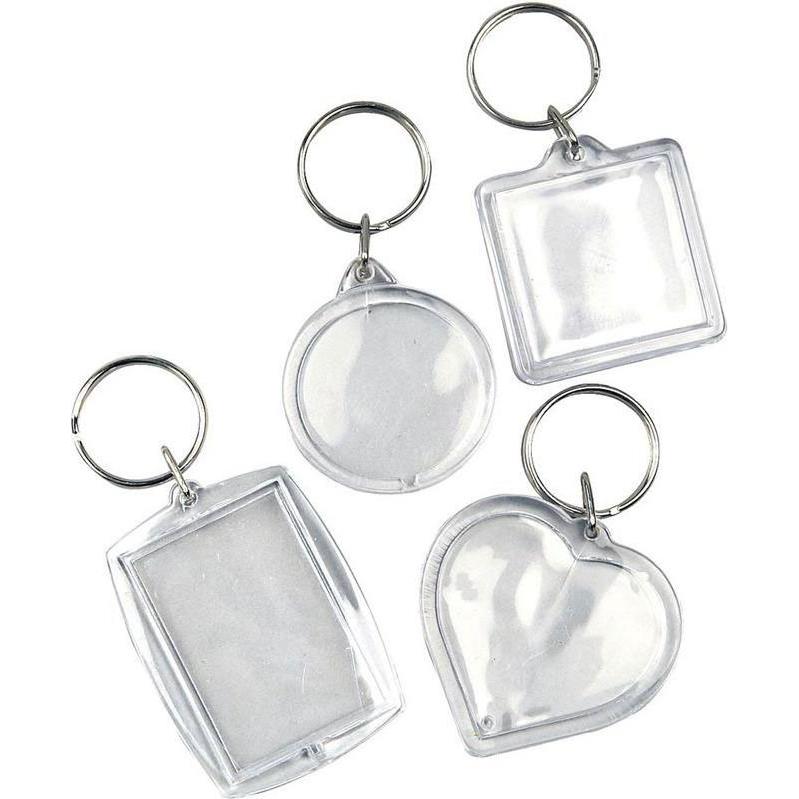 Thumbnail - Creativ Company, Schlüsselanhänger, Schlüsselanhänger 4-5 mm, 100 Stk., Transparent