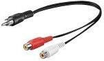 Actual product image MicroConnect Audio splitter (0.20 m, Cinch)