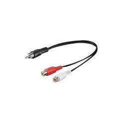 Thumbnail - MicroConnect Audio-Splitter (0.20 m, Cinch), Audio Kabel